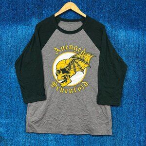 Avenge Sevenfold Bat Green Bay Rock Show 18 Baseball Tee L